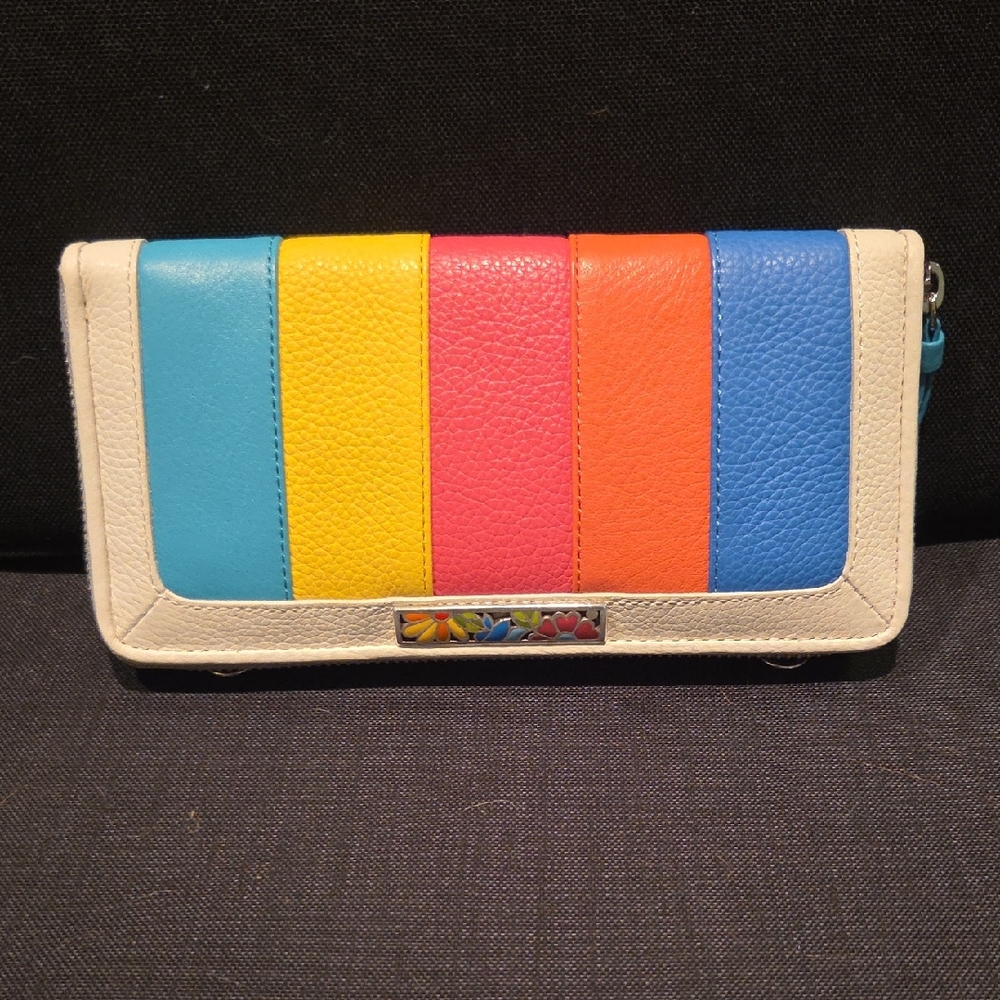 Brighton Multicolor Striped Wallet